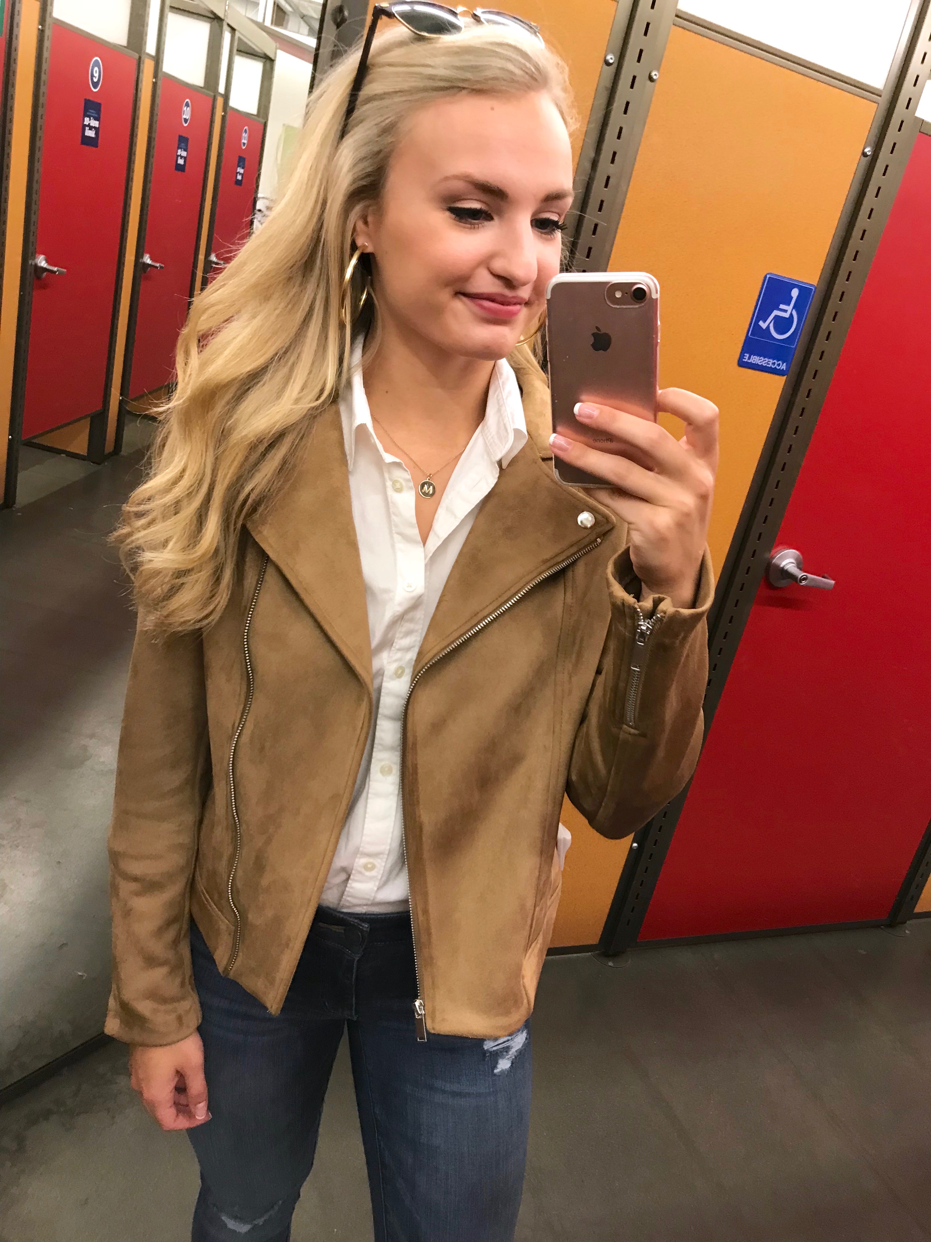 old navy suede jacket