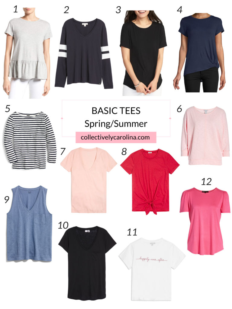 Basic Tees for Spring & Summer • Collectively Carolina